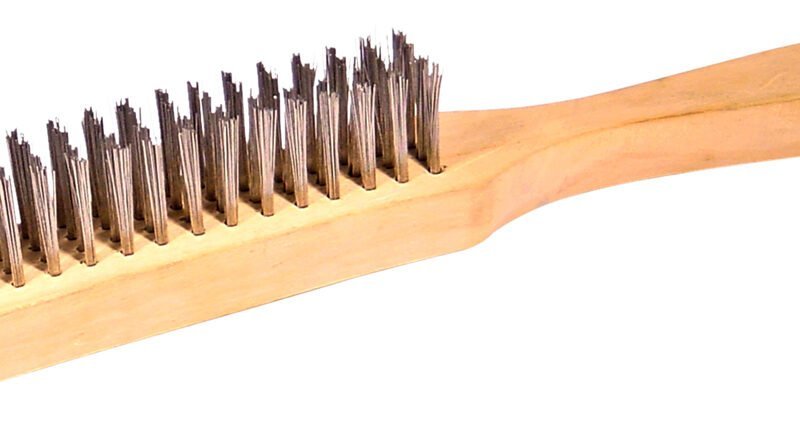 0002781 wire brush stainless steel 4 row