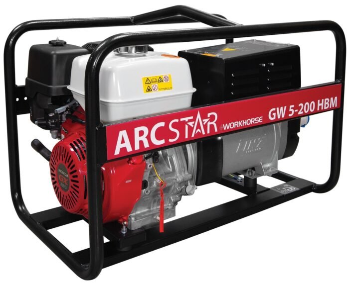 0009522 arcstar gw5 200 hbm petrol welder generator 200 amp