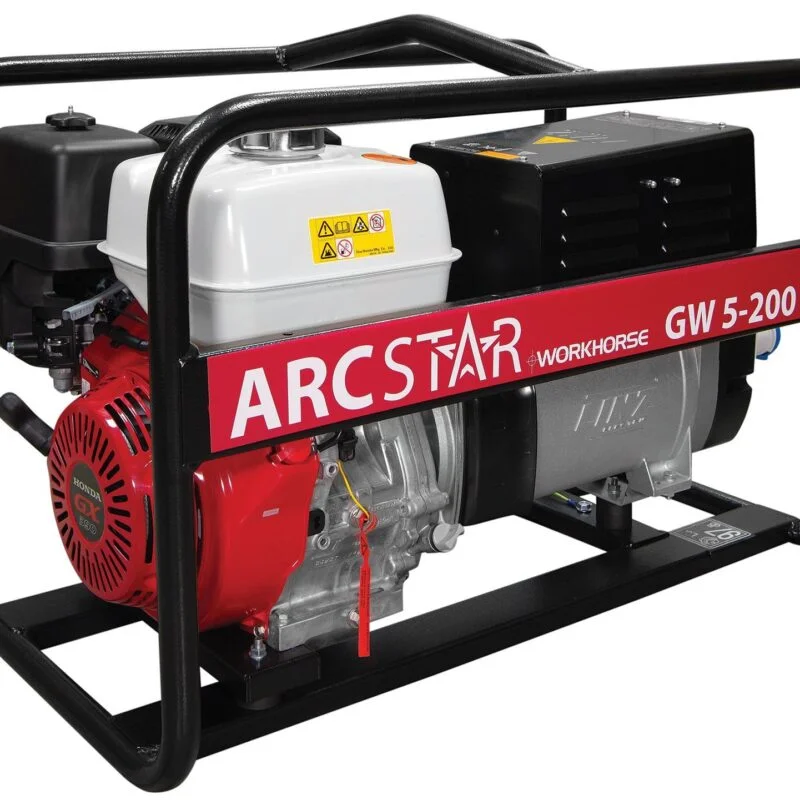 0009522 arcstar gw5 200 hbm petrol welder generator 200 amp