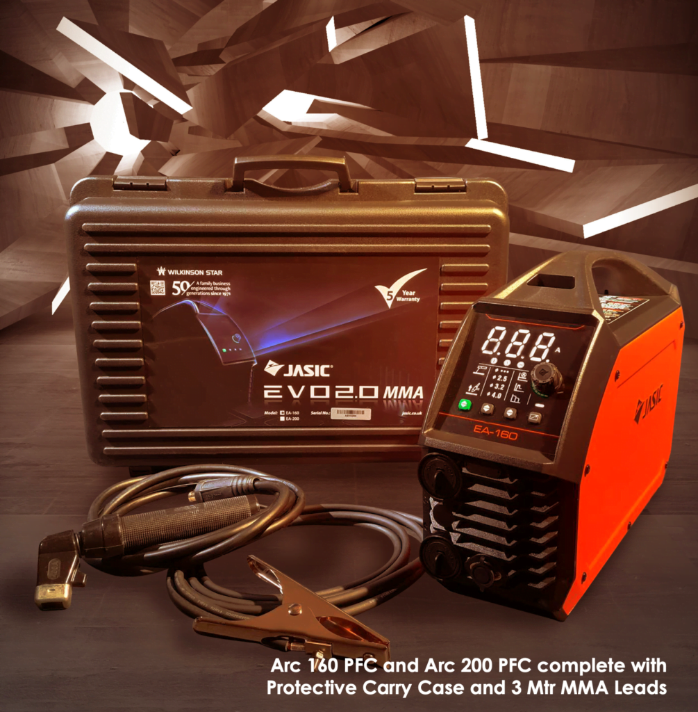 Jasic EVO Arc 160 PFC Inverter C/w Case & Leads (MMA Welder) - Sultani Gas