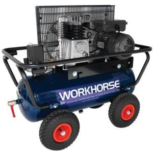 0011038 workhorse air compressor 2hp 50l 110v crash bar