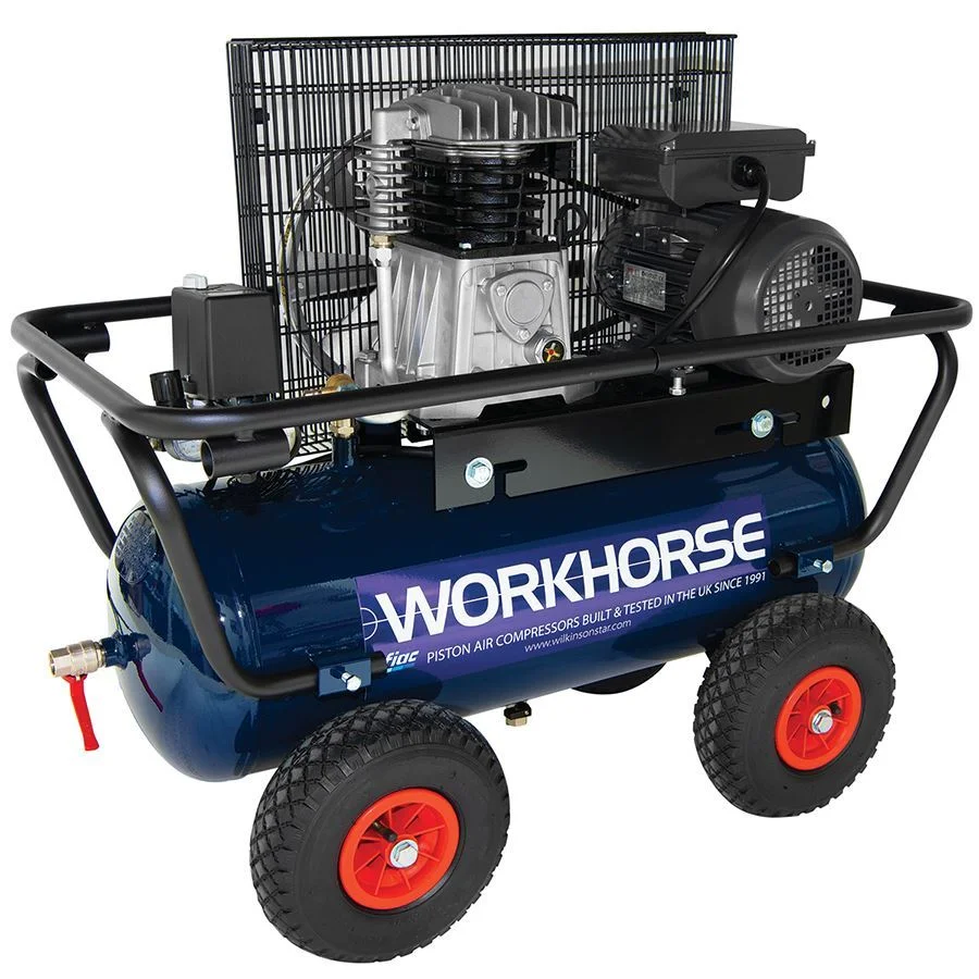 0011038 workhorse air compressor 2hp 50l 110v crash bar