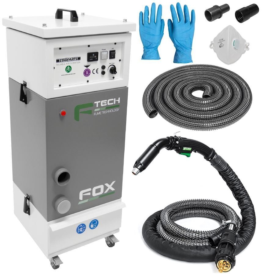 0007805 f tech fox fume extraction unit package 110v