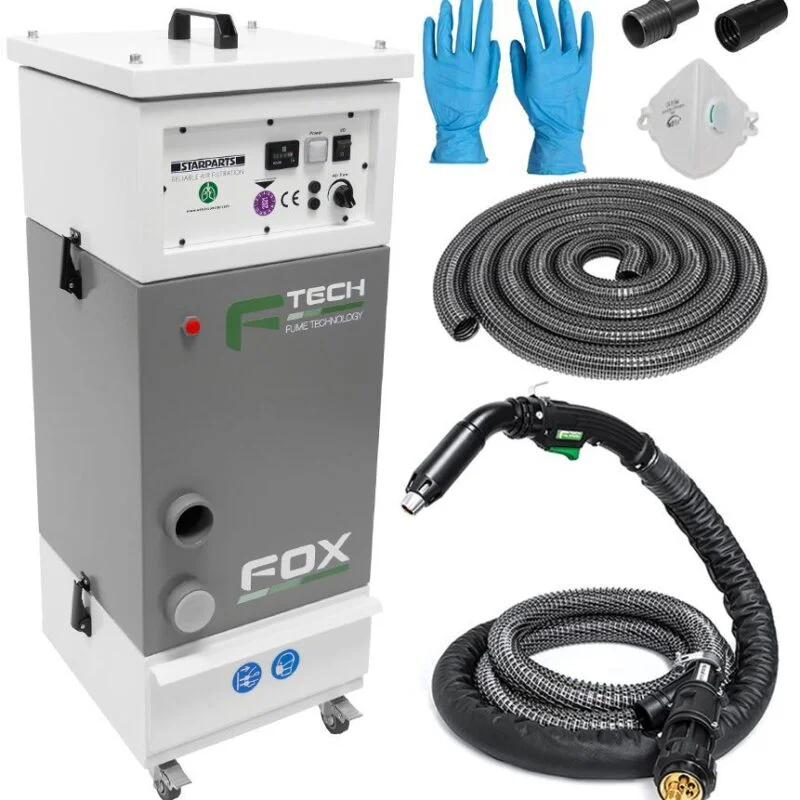 0007806 f tech fox fume extraction unit package 230v