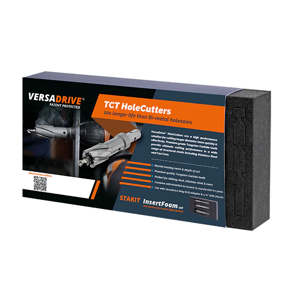HMT VersaDrive TCT HoleCutter InsertFoam Set: 14, 17, 18, 21, 22mm