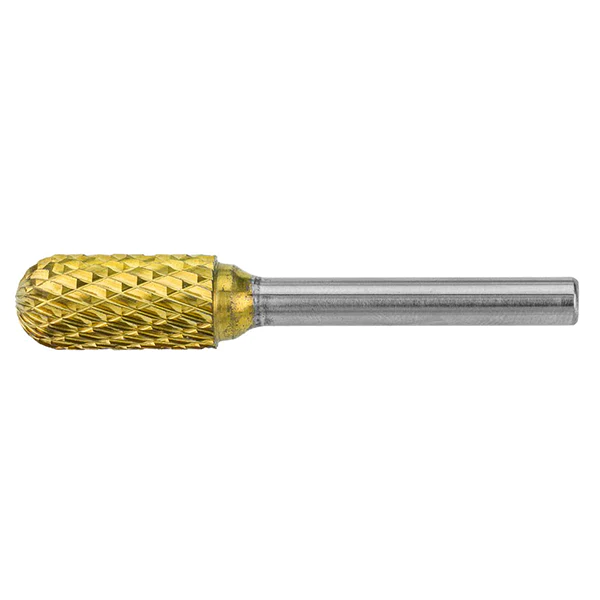 HMT GoldMax TCT Burr 6mm Ball Nosed Cylinder