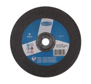 Tyrolit 125 x 6 x 22.23mm 30 Grit Aluminium Oxide Rough Grinding Disc (10 per box)