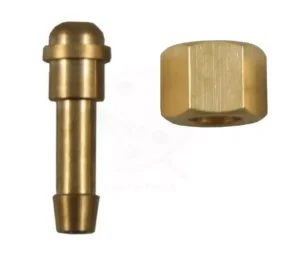 3/8 RH Nut with 1/4 Tail for Welding Regulator or Flow Meter