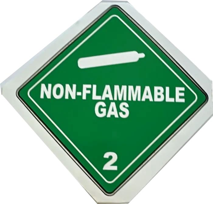 Non-Flammable Gas Sticker