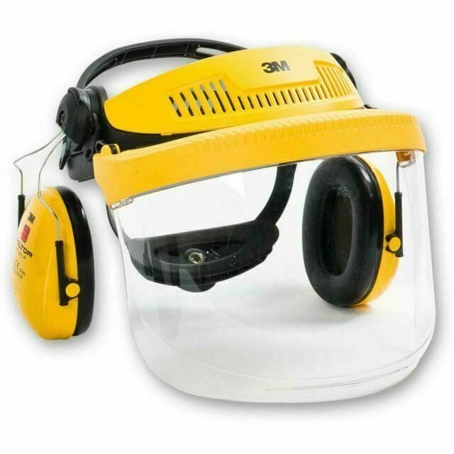 3M G500 Industrial Headgear Visor & Optime I Ear Muff